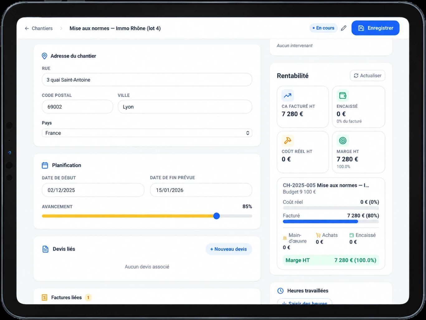 Job tracking in Aidifis