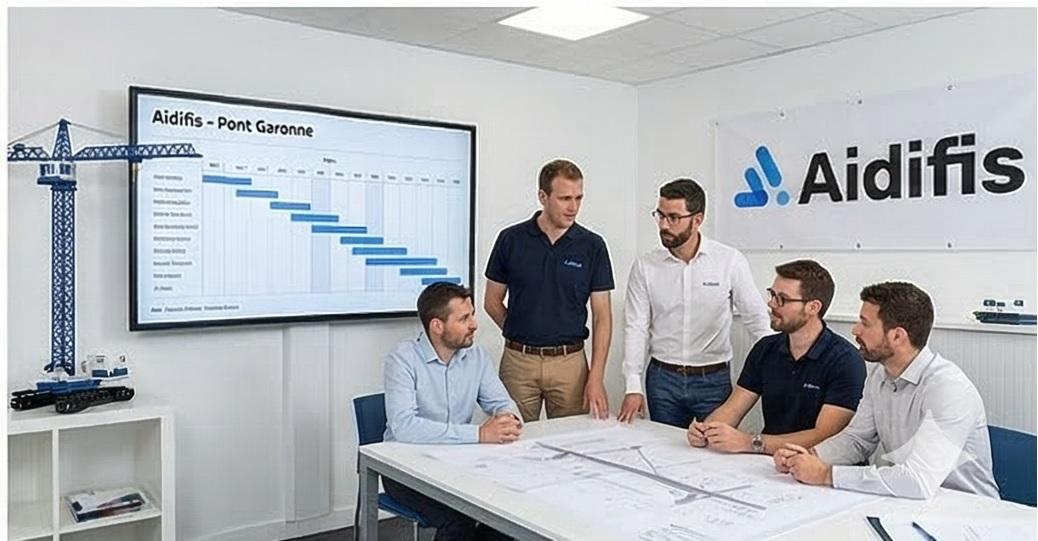 Small construction company team